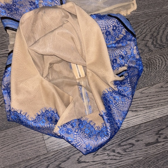 Nordstrom Blue and Cream Mini Dress - Picture 12 of 15